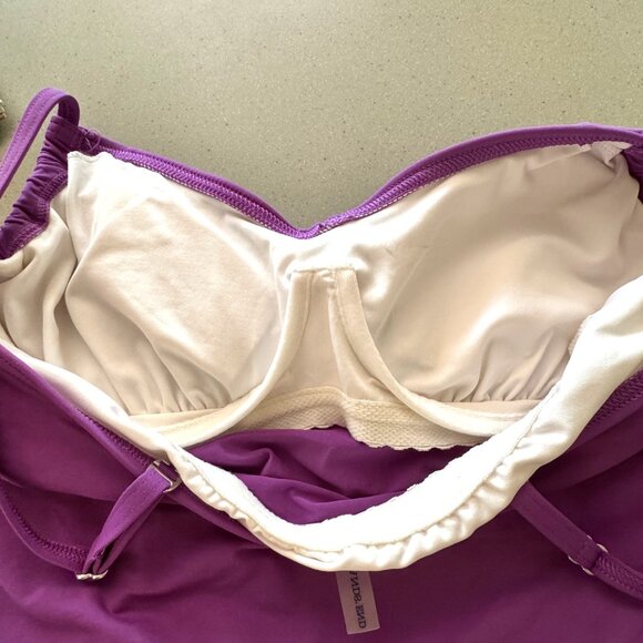 Lands End Tankini Skort Bathing Suit Womens size 8 Purple - Picture 3 of 9